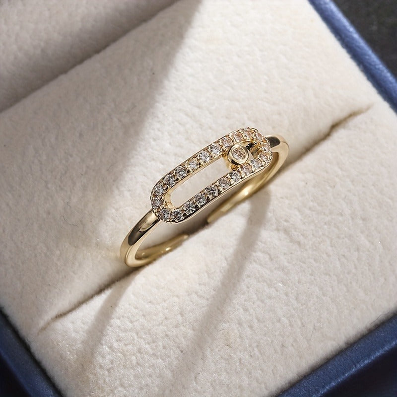 Exquisite And Elegant Hollow Open Ring For Engagement, Banquet, Party, Wedding Anniversary Celebration, Beautiful Accessory Gift