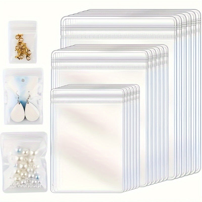 [Jewelry Storage Bags] 150pcs Antioxidant Jewelry Storage Bags, Crystal Clear, Portable, Easy Organizer for Jewelry Display and Packaging, Ideal for Home Storage and Travel, PVC Material, DIY Bead & Jewelry Craft Supplies