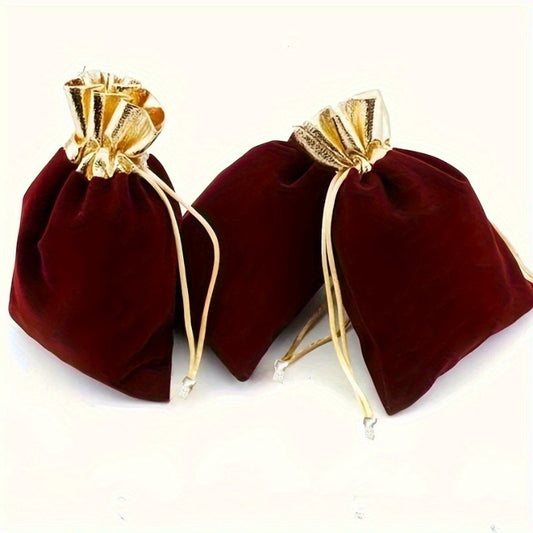 [Luxury Reusable Gift Bags] 50pcs Luxury Reusable Drawstring Gift Bags - Jewelry Sachet for Small Business, Wedding Gifts, and Decoration