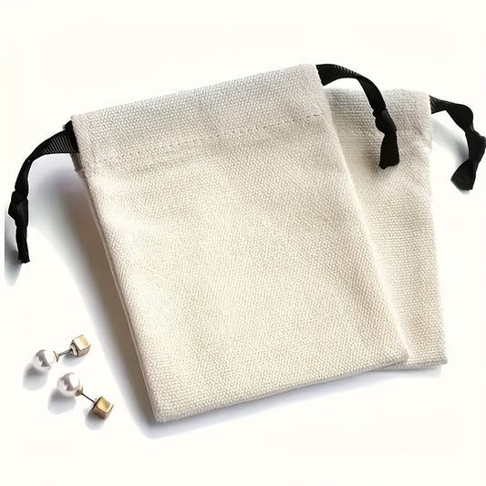 [Jewelry Storage] Pack of 10 Jewelry Storage Bags | Drawstring Bag | Jewelry and Ring Storage | DIY Party Gift Bag | Accessory Bag | Wedding Gift Bag, Birthday, Christmas, Halloween, Thanksgiving, Valentine's Day, Marriage