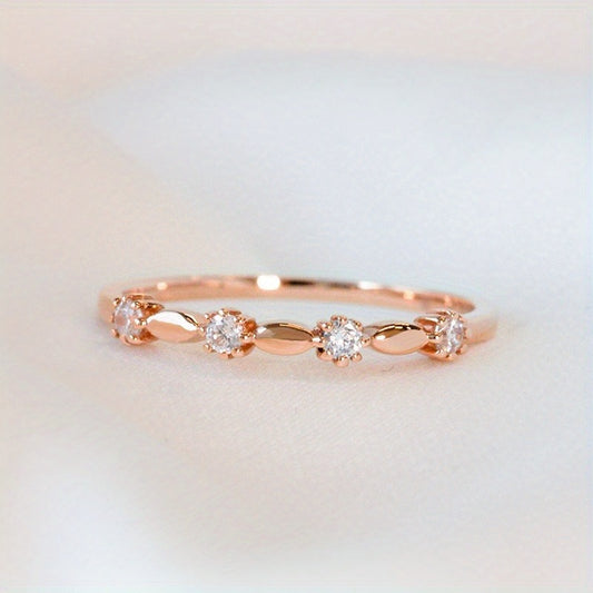 New S925 Silver Versatile Simple Ring Fashionable And Personalized Rose Et Women'S Ring Manufacturer Direct