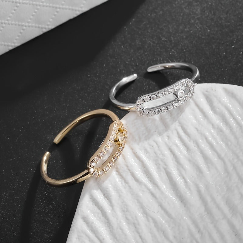 Exquisite And Elegant Hollow Open Ring For Engagement, Banquet, Party, Wedding Anniversary Celebration, Beautiful Accessory Gift