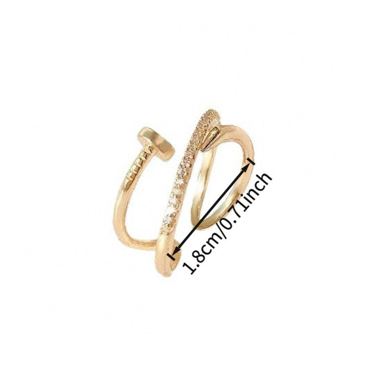 High-end Fashion 1pc Ring | Versatile Design Index Finger Ring