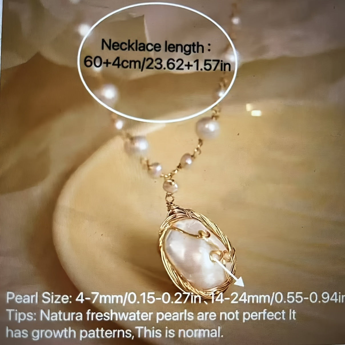 Elegant Vintage Baroque Pearl Necklace for Women - Versatile Clavicle Chain with Pendant, Ideal for Parties & Valentine'S Day Gifts, All-Season Jewelry, Pearl Necklace