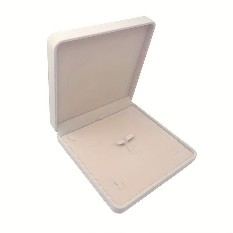 1pc Velvet Jewelry Set Box Size 7.48*7.48*1.57in (19*19*4cm) Necklace Ring Earrings Bracelet Set Jewelry Storage Box Suitable for Anniversary Wedding Birthday Gift Decoration Box Jewelry Packaging Storage Display Small Business Supplies Art
