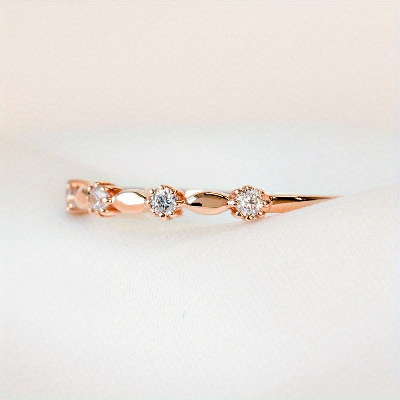New S925 Silver Versatile Simple Ring Fashionable And Personalized Rose Et Women'S Ring Manufacturer Direct
