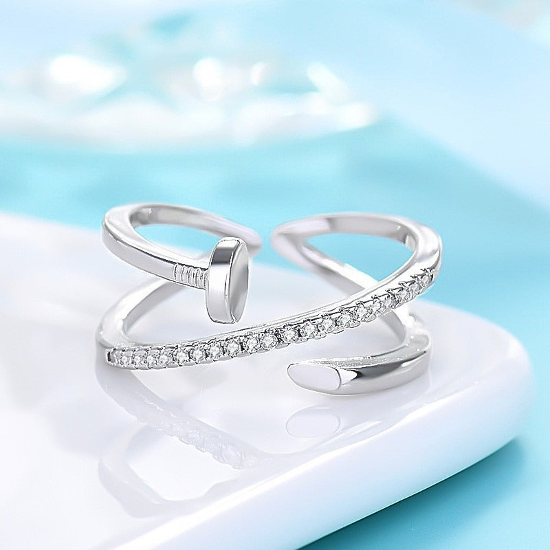 High-end Fashion 1pc Ring | Versatile Design Index Finger Ring