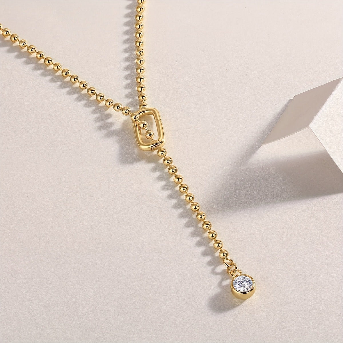 Moissanite Necklace, Pendant, 925 Sterling Silver & 18k Golden Plated, Collarbone Chain, For Women And Men, Couples, Decorations, Valentine'S Day, Proposal, Engagement, Wedding Gift, Anniversary Gift, Birthday Gift