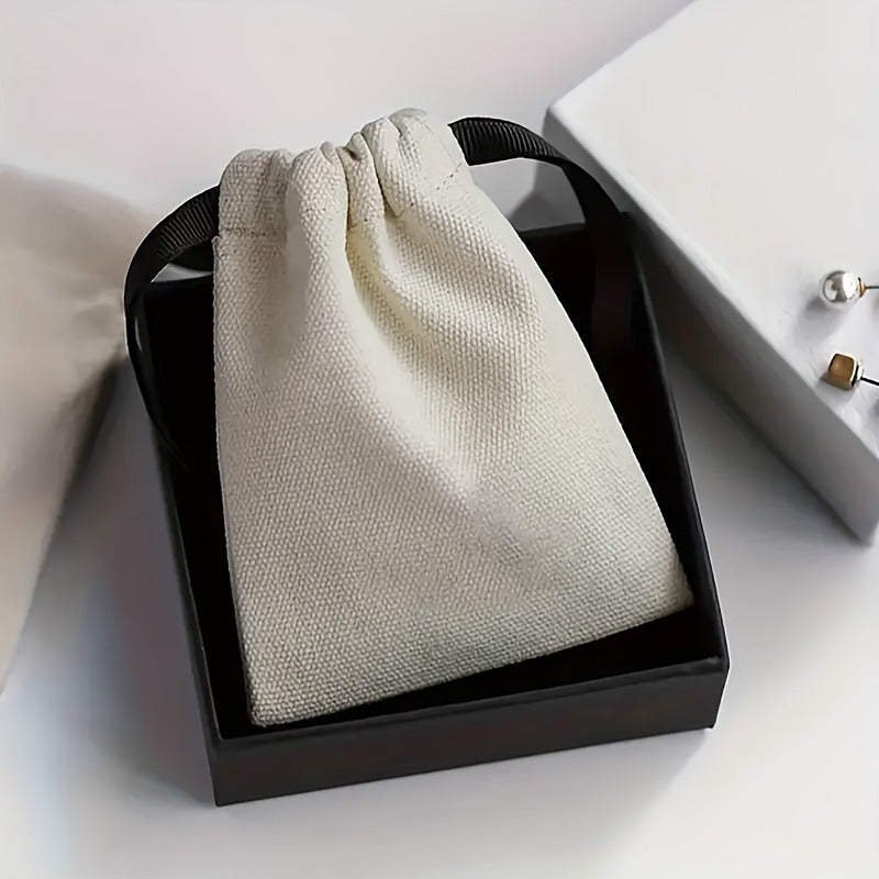 [Jewelry Storage] Pack of 10 Jewelry Storage Bags | Drawstring Bag | Jewelry and Ring Storage | DIY Party Gift Bag | Accessory Bag | Wedding Gift Bag, Birthday, Christmas, Halloween, Thanksgiving, Valentine's Day, Marriage