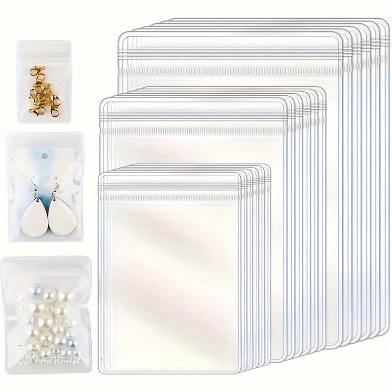 [Jewelry Storage Bags] 150pcs Antioxidant Jewelry Storage Bags, Crystal Clear, Portable, Easy Organizer for Jewelry Display and Packaging, Ideal for Home Storage and Travel, PVC Material, DIY Bead & Jewelry Craft Supplies