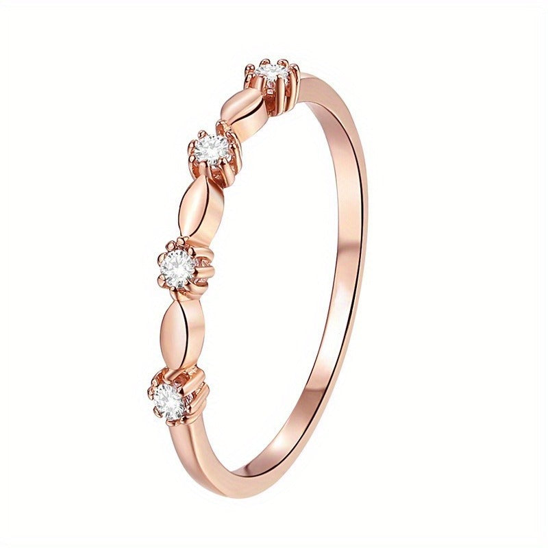 New S925 Silver Versatile Simple Ring Fashionable And Personalized Rose Et Women'S Ring Manufacturer Direct