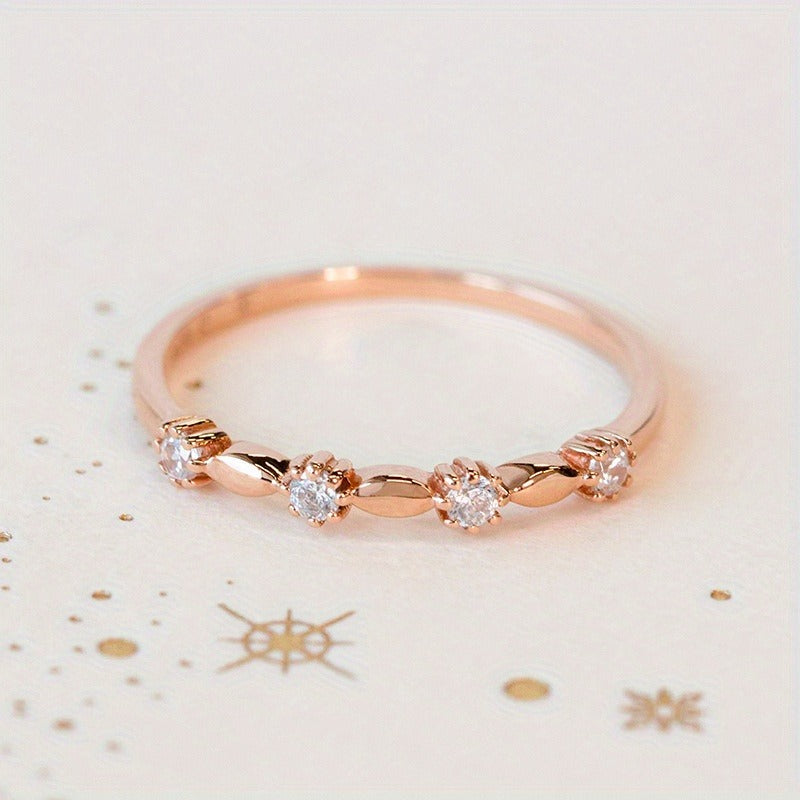 New S925 Silver Versatile Simple Ring Fashionable And Personalized Rose Et Women'S Ring Manufacturer Direct