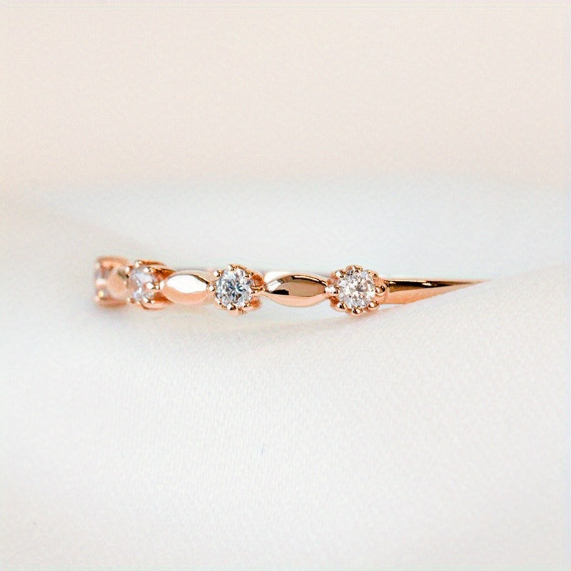 New S925 Silver Versatile Simple Ring Fashionable And Personalized Rose Et Women'S Ring Manufacturer Direct